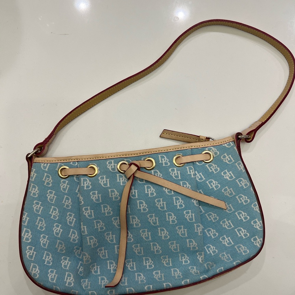 Dooney & Bourke Blue Monogram Shoulder Bag